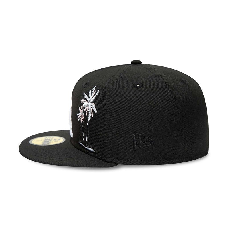 Black New Era La Dodgers Palm Tree Fitted Cap 59fifty | ERVY86251