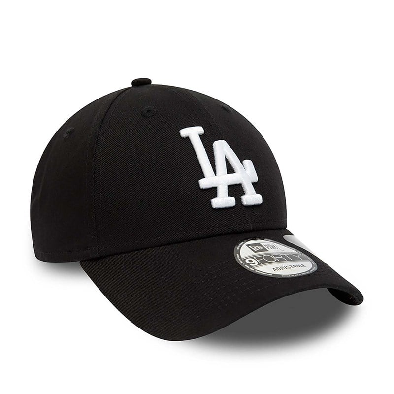 Black New Era La Dodgers Repreve League Essential Adjustable Cap 9forty | ZBKE42310