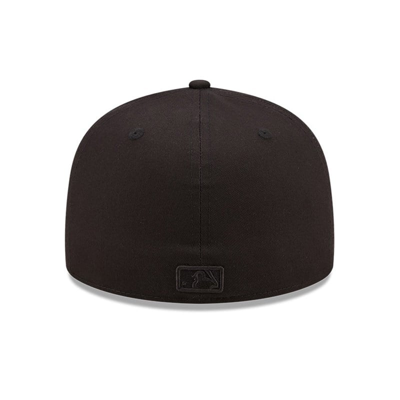 Black New Era La Dodgers Side Patch Fitted Cap 59fifty | XKFD42573