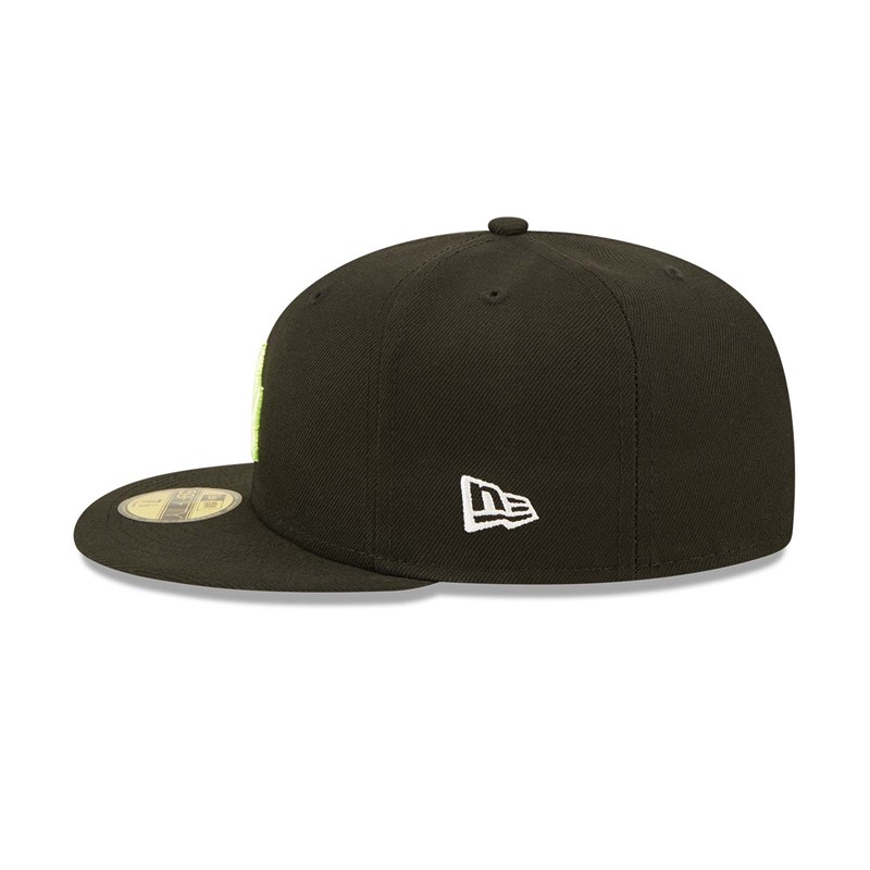 Black New Era La Dodgers Summer Pop Fitted Cap 59fifty | EVZB90784