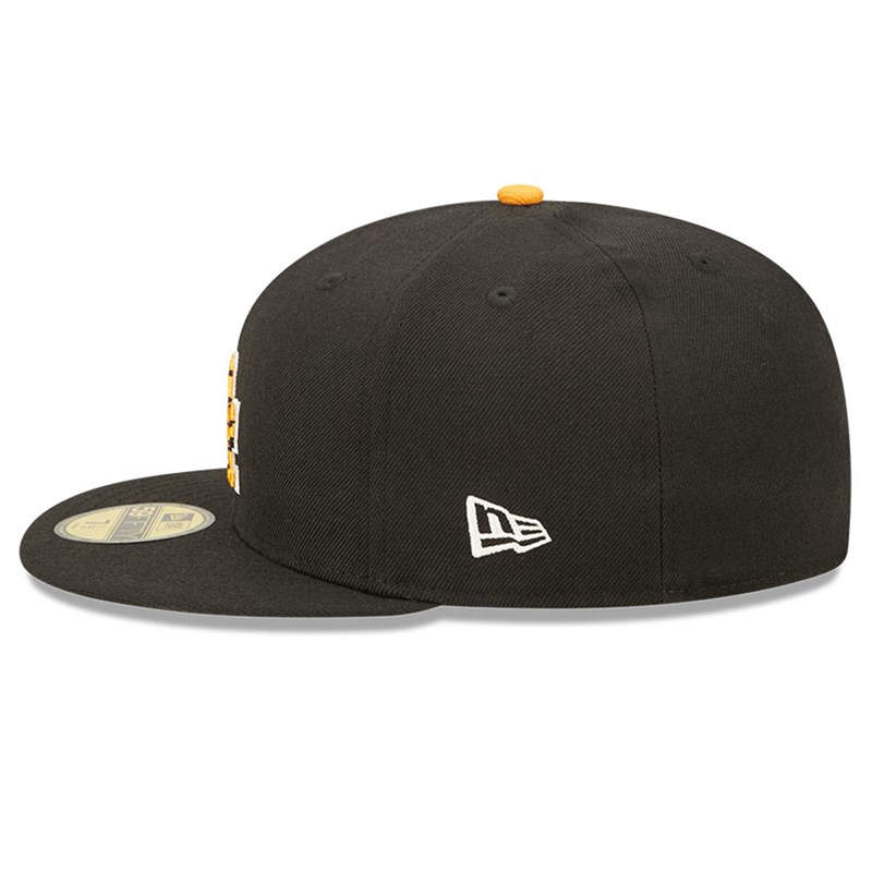 Black New Era La Dodgers Tiger Fill Fitted Cap 59fifty | FDHZ90784