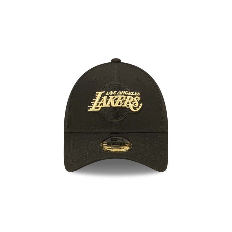 Black New Era La Lakers Adjustable Cap 9forty | HKUO53861