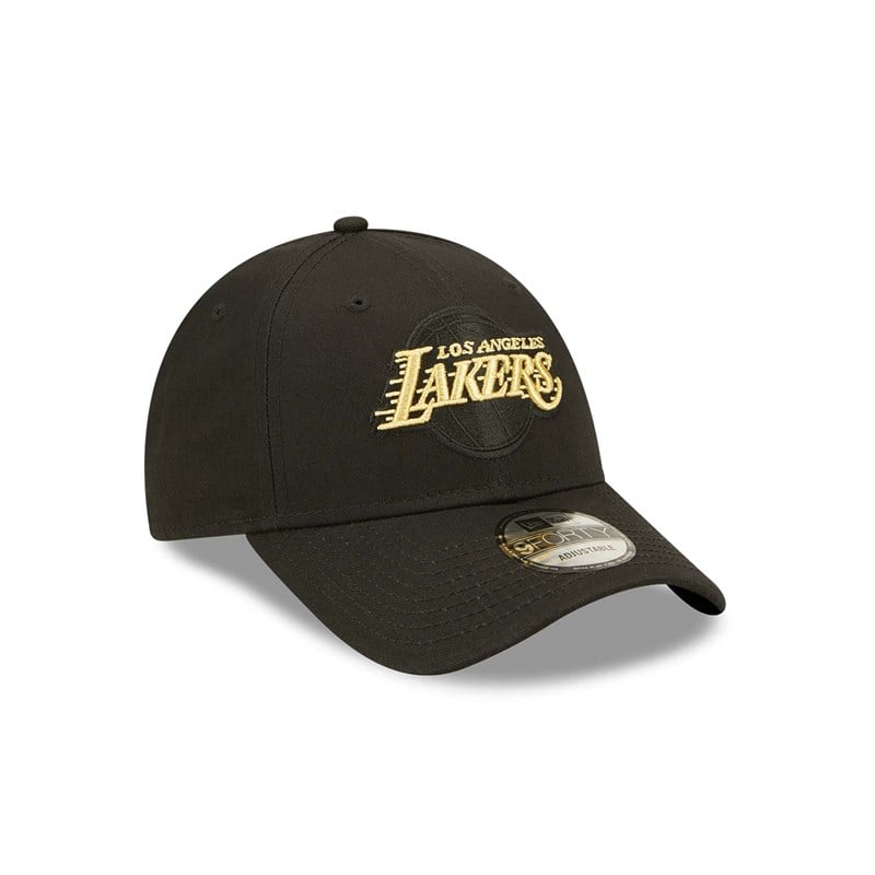 Black New Era La Lakers Adjustable Cap 9forty | HKUO53861