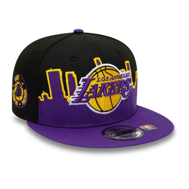 Black New Era La Lakers NBA Tip Off 2022 Fitted Cap 9fifty | CLMG59271