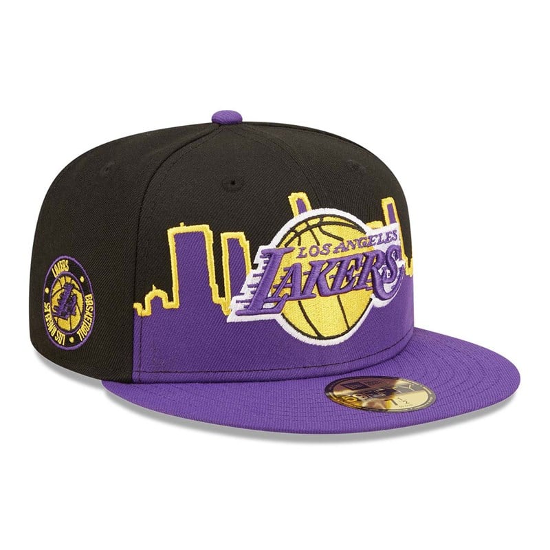 Black New Era La Lakers NBA Tip Off 2022 Fitted Cap 59fifty | UOPS32584