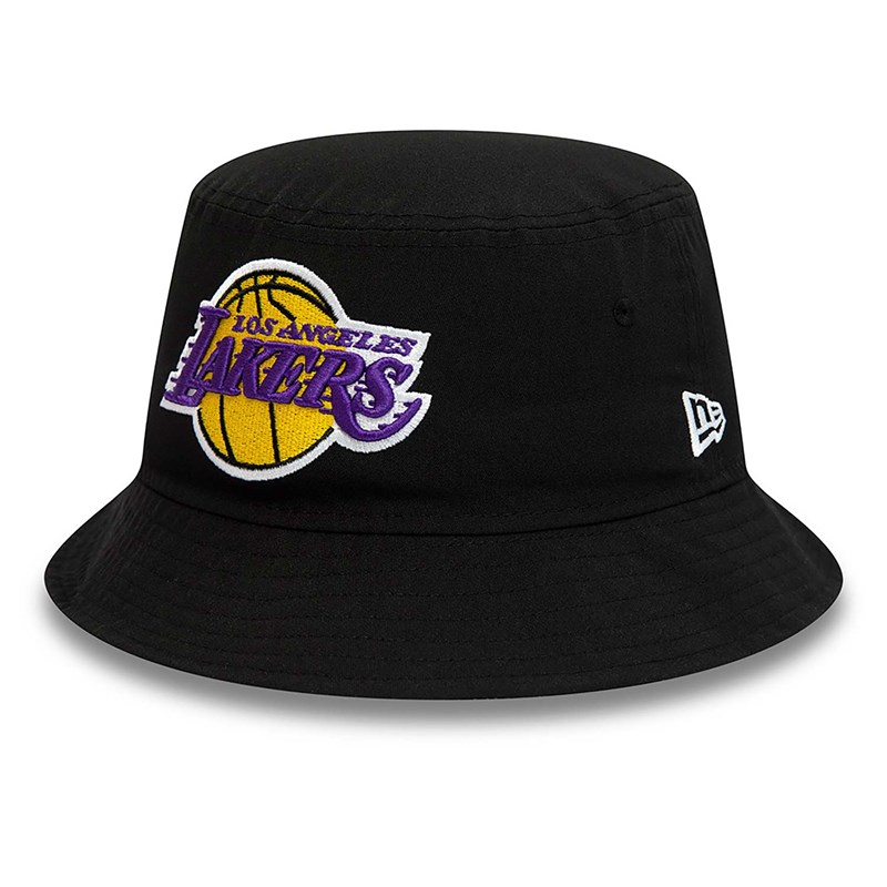 Black New Era La Lakers Print Infill Bucket | QZUM89352