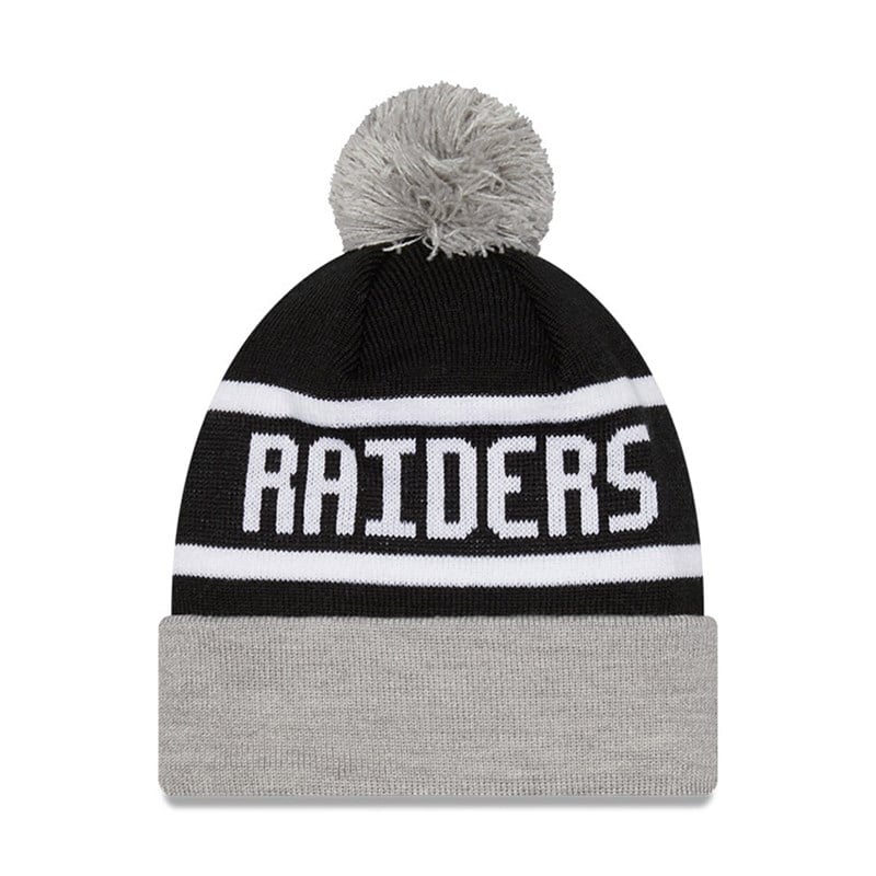 Black New Era Las Vegas Raiders Beanie Hat Knit | SAKH84102