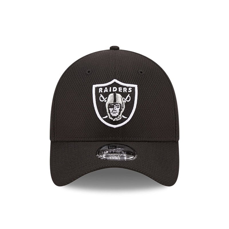 Black New Era Las Vegas Raiders Diamond Era Stretch Fit Cap 39thirty | XFVN80152