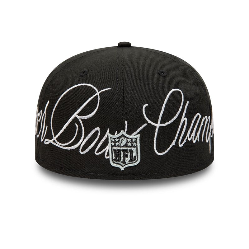 Black New Era Las Vegas Raiders Historic Champs Fitted Cap 59fifty | YOVH70532