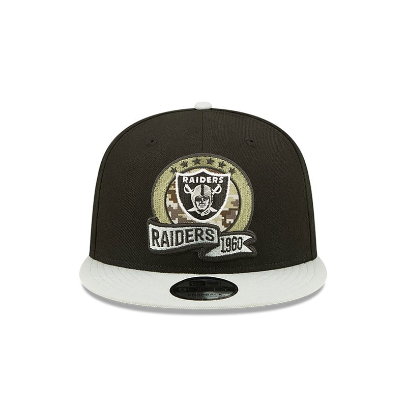 Black New Era Las Vegas Raiders NFL Salute To Service Cap 9fifty | KFSV07184