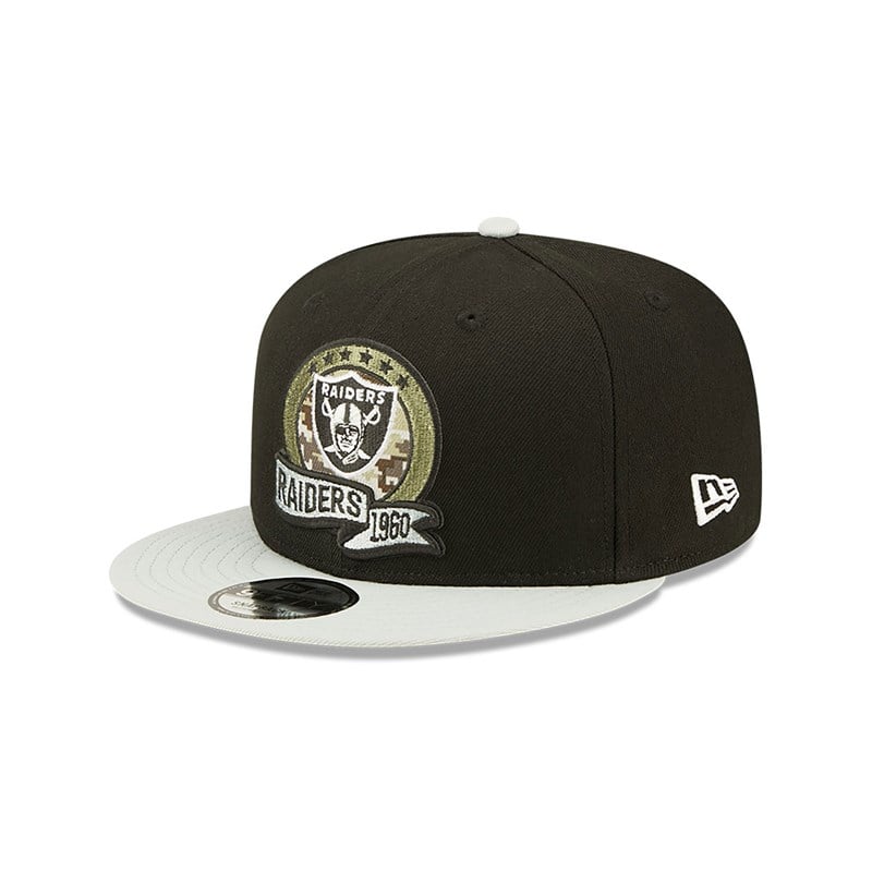 Black New Era Las Vegas Raiders NFL Salute To Service Cap 9fifty | KFSV07184