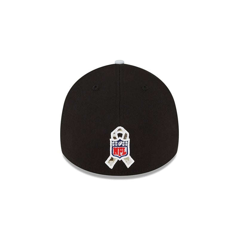 Black New Era Las Vegas Raiders NFL Salute To Service Stretch Fit Cap 39thirty | PCXZ96158