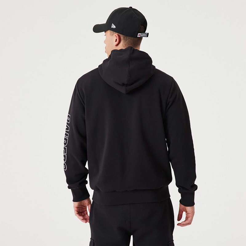 Black New Era Las Vegas Raiders NFL Script Pullover Hoodie | MJPS71234