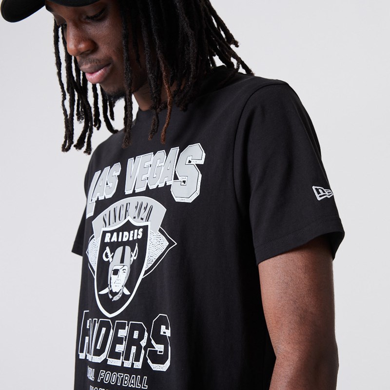 Black New Era Las Vegas Raiders NFL Team Wordmark T-Shirt | AVNS79468