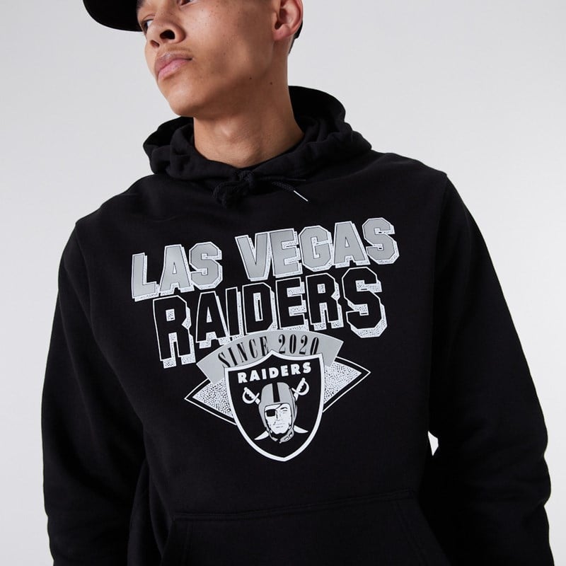 Black New Era Las Vegas Raiders NFL Team Logo Hoodie | CZTD15368