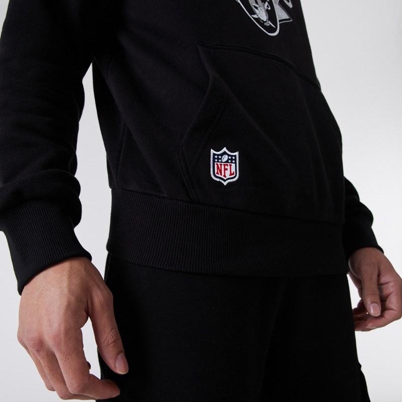 Black New Era Las Vegas Raiders NFL Team Logo Hoodie | CZTD15368