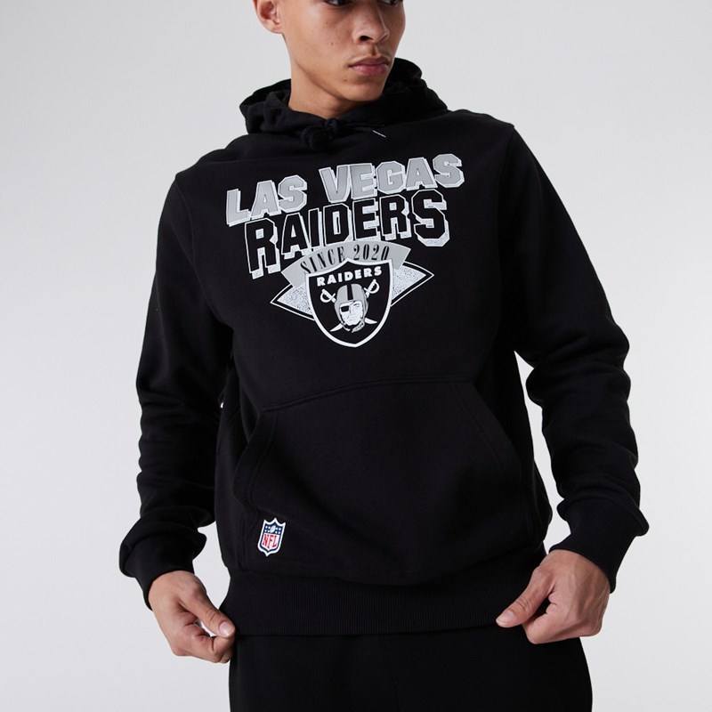 Black New Era Las Vegas Raiders NFL Team Logo Hoodie | CZTD15368