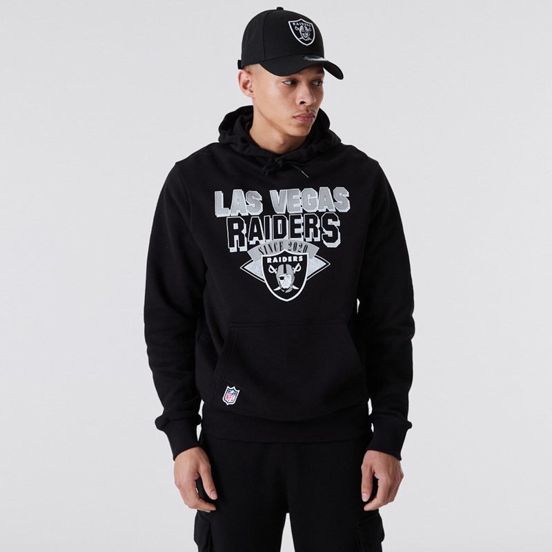 Black New Era Las Vegas Raiders NFL Team Logo Hoodie | CZTD15368