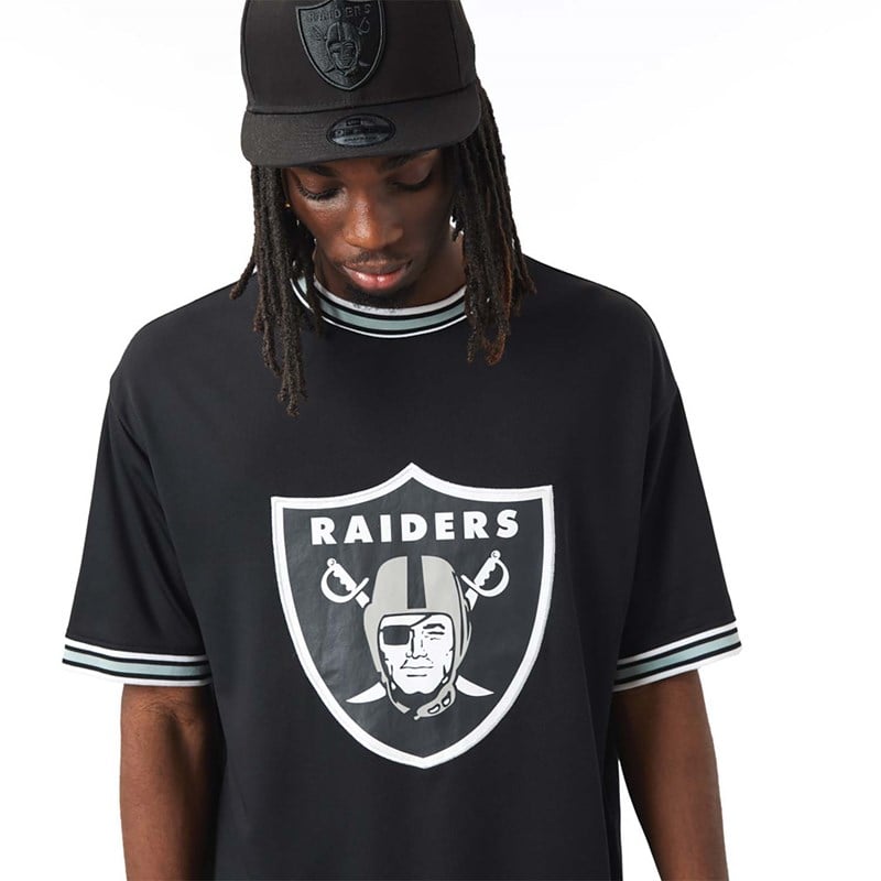 Black New Era Las Vegas Raiders NFL Team Logo T-Shirt | QLNH15807