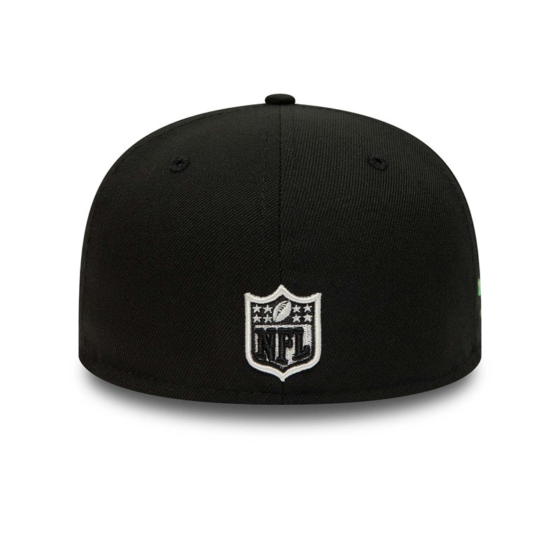 Black New Era Las Vegas Raiders Pop Fitted Cap 59fifty | MELO02418