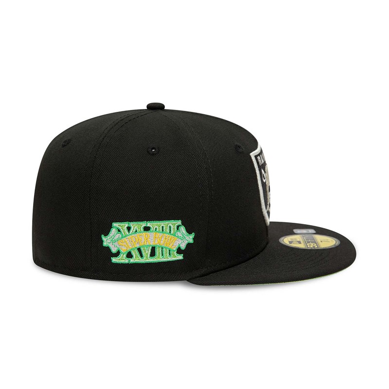 Black New Era Las Vegas Raiders Pop Fitted Cap 59fifty | MELO02418