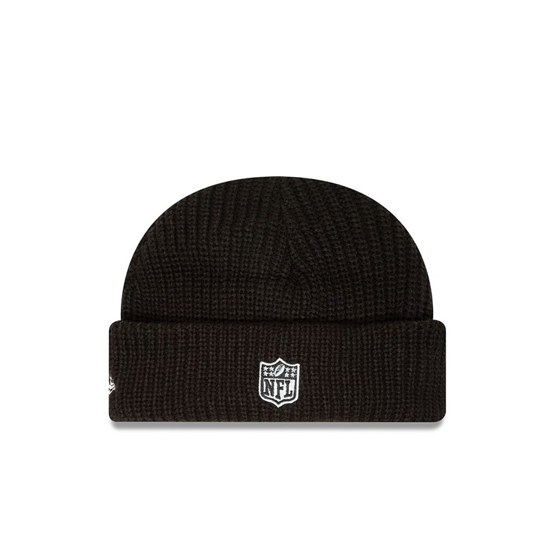 Black New Era Las Vegas Raiders Skully Team Knit | HGYA16749