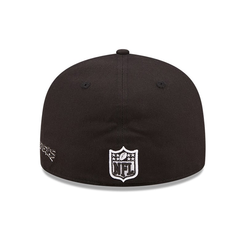 Black New Era Las Vegas Raiders Team City Patch Fitted Cap 59fifty | UODS61879