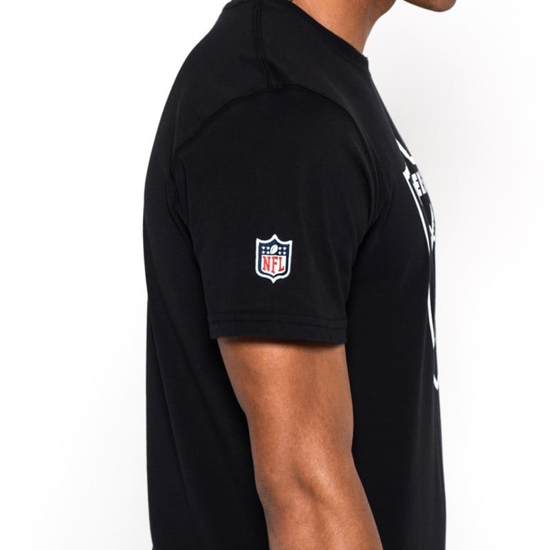 Black New Era Las Vegas Raiders Team Logo T-Shirt | RYMV91478