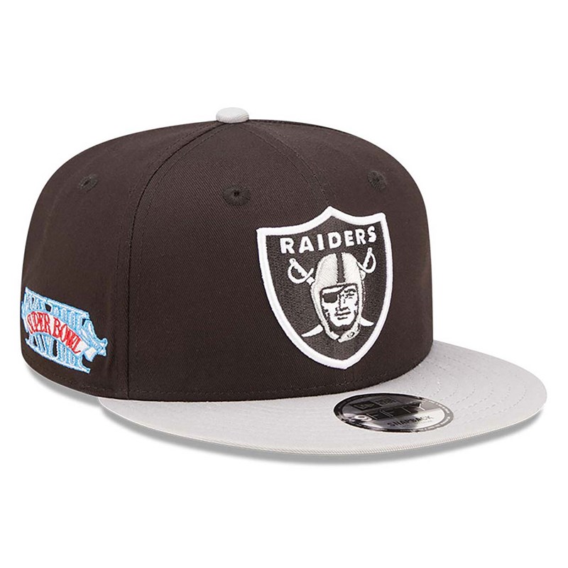 Black New Era Las Vegas Raiders Team Patch Cap 9fifty | CFRX38405