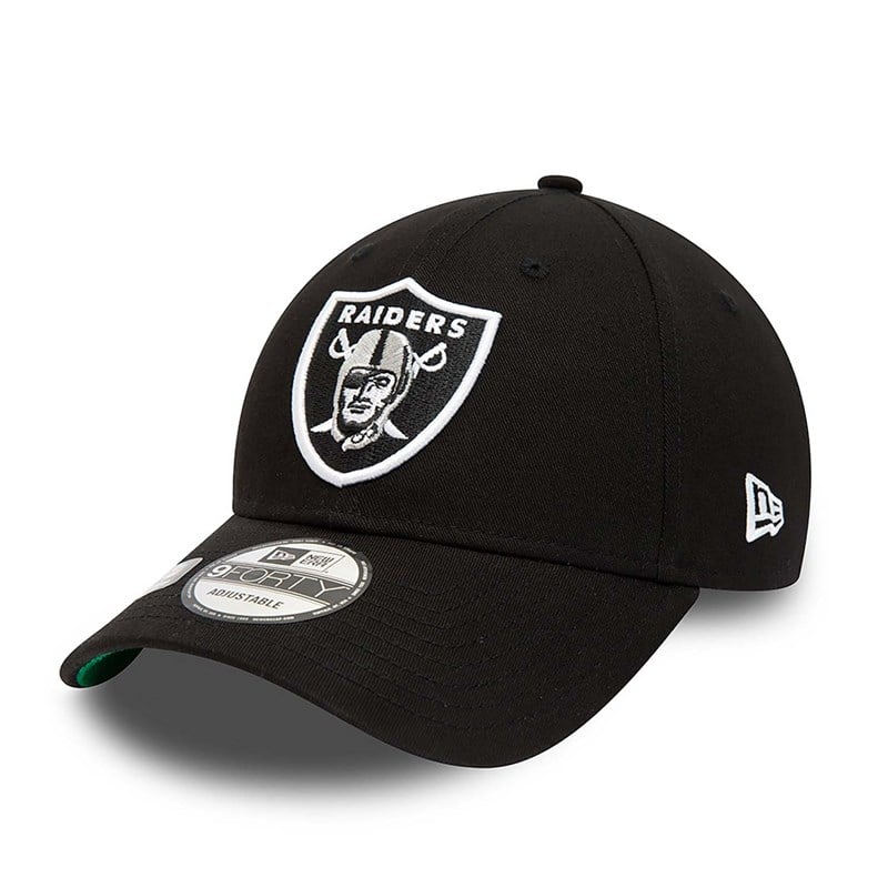 Black New Era Las Vegas Raiders Team Side Patch Adjustable Cap 9forty | BKLG80429