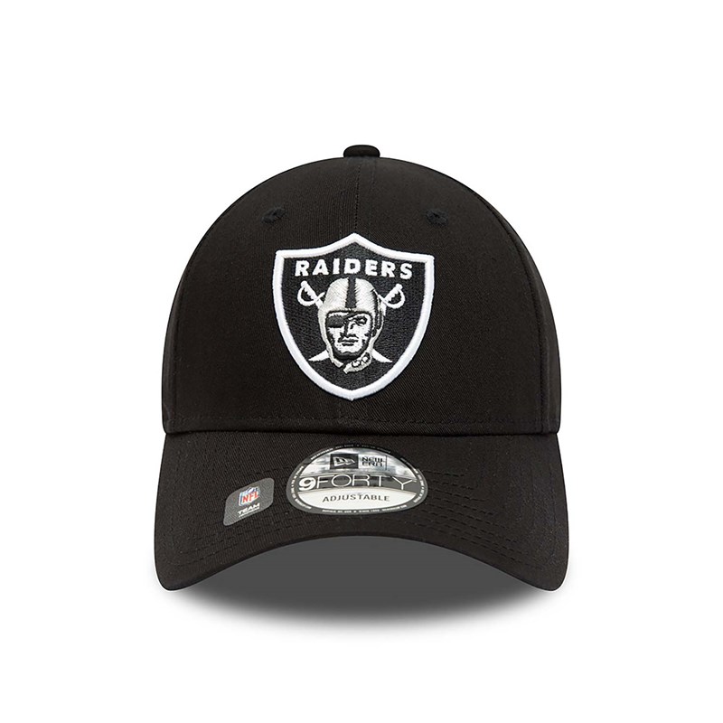 Black New Era Las Vegas Raiders Team Side Patch Adjustable Cap 9forty | BKLG80429