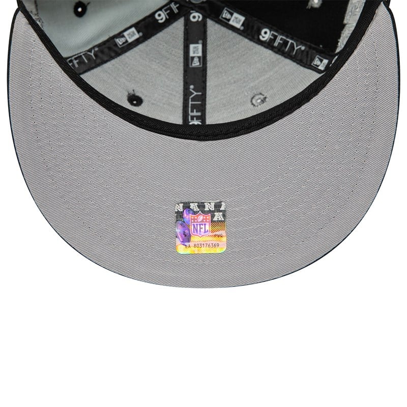 Black New Era Las Vegas Raiders Teamsplit Cap 9fifty | JSDI81752