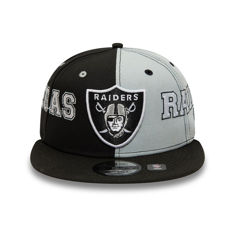 Black New Era Las Vegas Raiders Teamsplit Cap 9fifty | JSDI81752