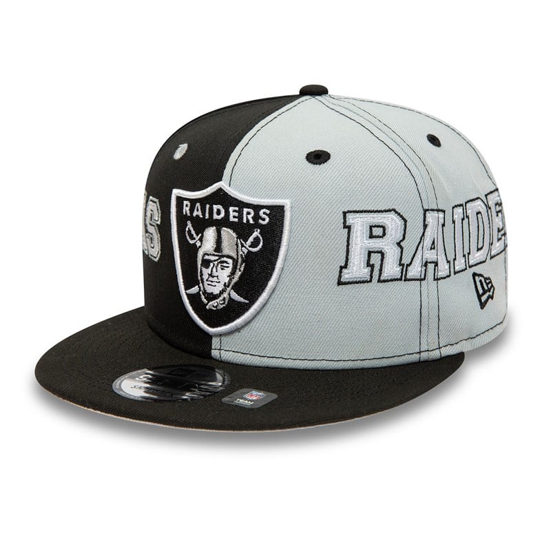 Black New Era Las Vegas Raiders Teamsplit Cap 9fifty | JSDI81752