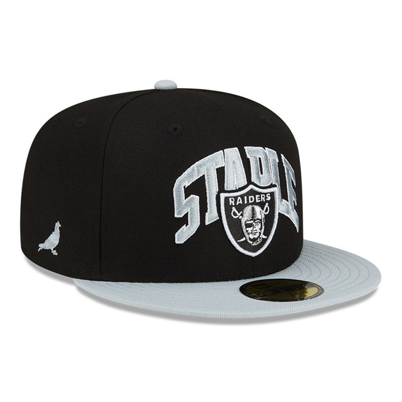 Black New Era Las Vegas Raiders X Staple Fitted Cap 59fifty | KTVQ17425