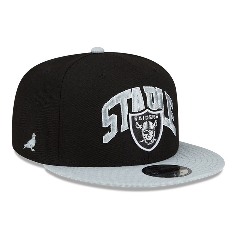 Black New Era Las Vegas Raiders X Staple Cap 9fifty | OIHM76293