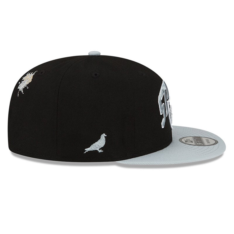 Black New Era Las Vegas Raiders X Staple Cap 9fifty | OIHM76293