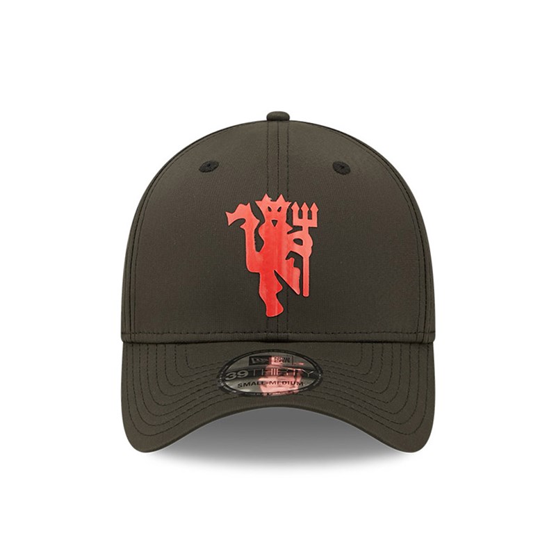 Black New Era Manchester United Quill Tech Stretch Fit Cap 39thirty | BEAK45267