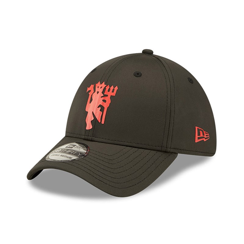 Black New Era Manchester United Quill Tech Stretch Fit Cap 39thirty | BEAK45267