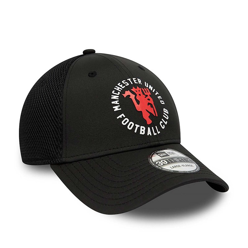 Black New Era Manchetser United Fc Spacer Stretch Fit Cap 39thirty | FENM30856