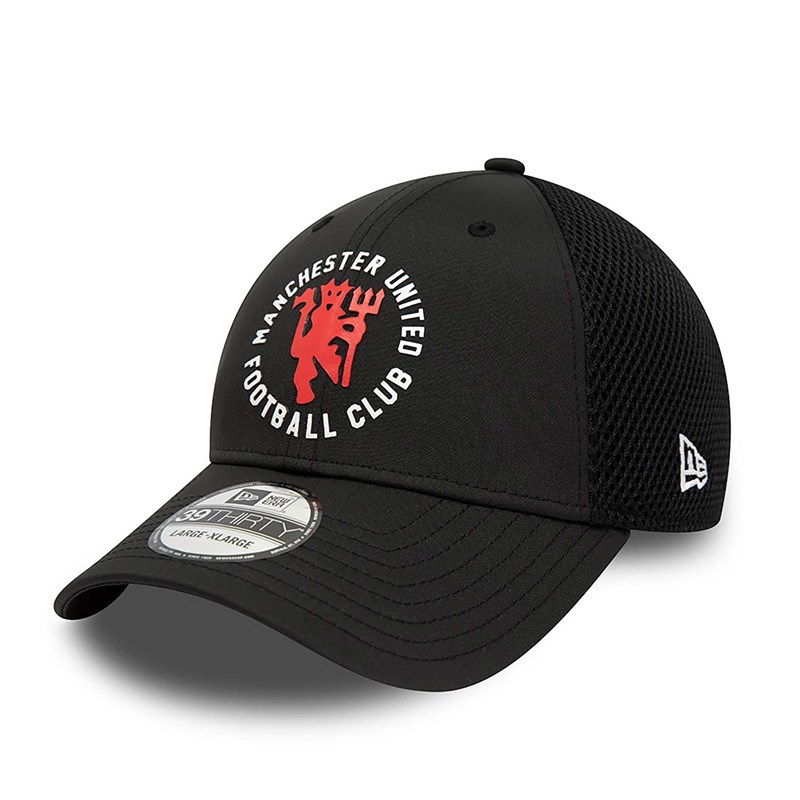 Black New Era Manchetser United Fc Spacer Stretch Fit Cap 39thirty | FENM30856