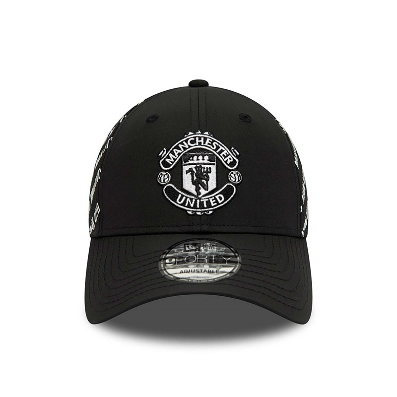 Black New Era Manchetser United Fc Tonal Adjustable Cap 9forty | MUAD47603