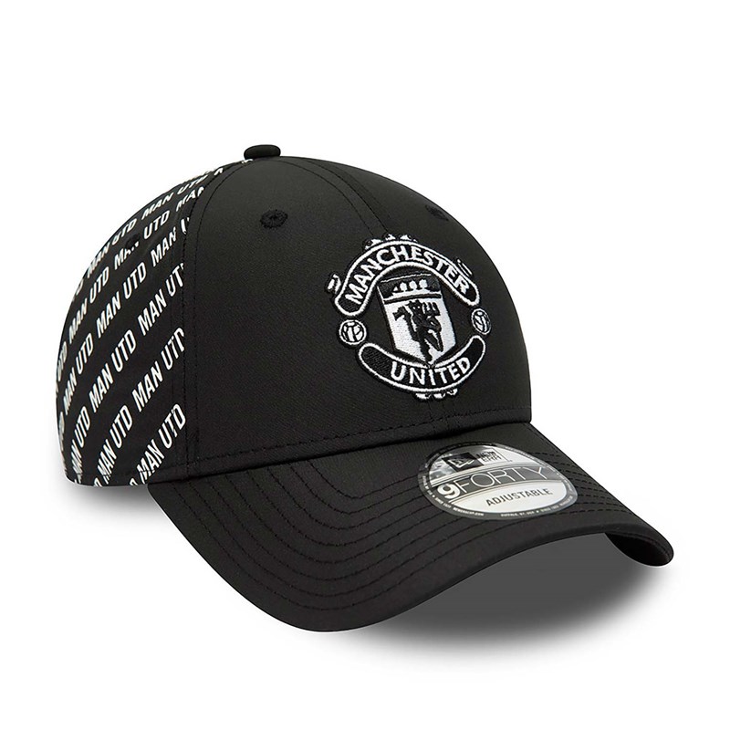 Black New Era Manchetser United Fc Tonal Adjustable Cap 9forty | MUAD47603