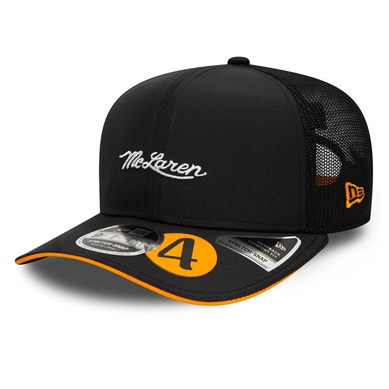 Black New Era Mclaren F1 Lando Norris Stretch Snap Cap 9fifty | EQKF21345