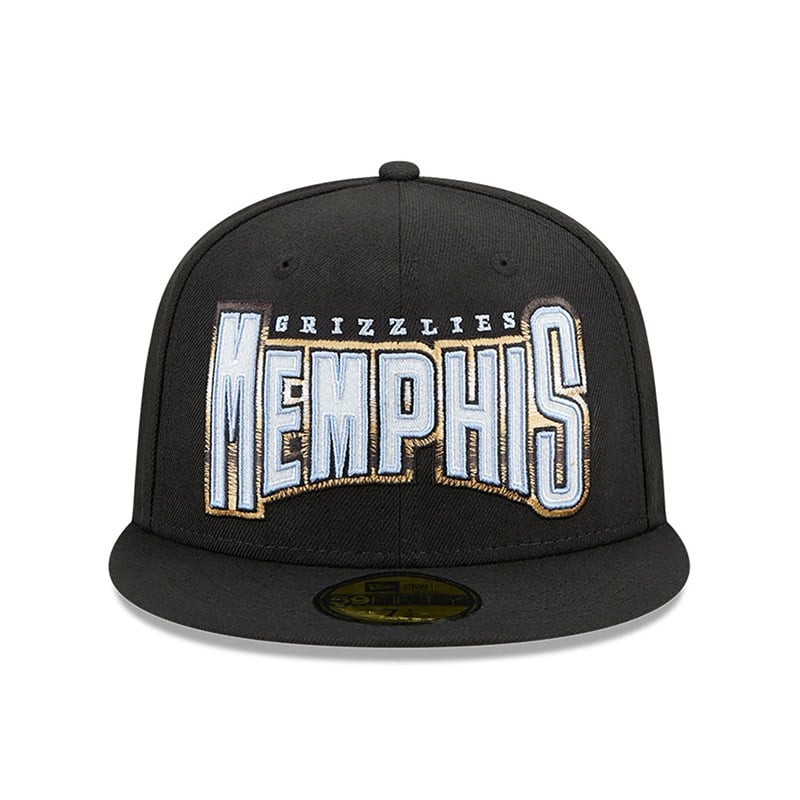 Black New Era Memphis Grizzlies Authentics City Edition Fitted Cap 59fifty | SMXP61934