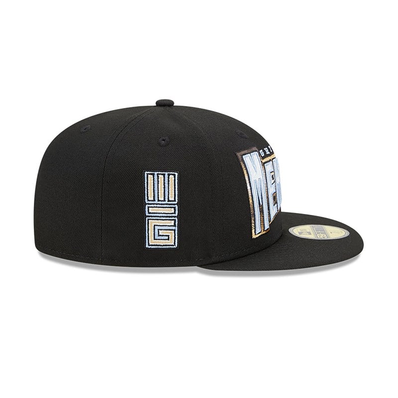 Black New Era Memphis Grizzlies Authentics City Edition Fitted Cap 59fifty | SMXP61934