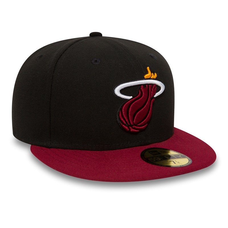 Black New Era Miami Heat Essential Cap 59fifty | NGXS57238