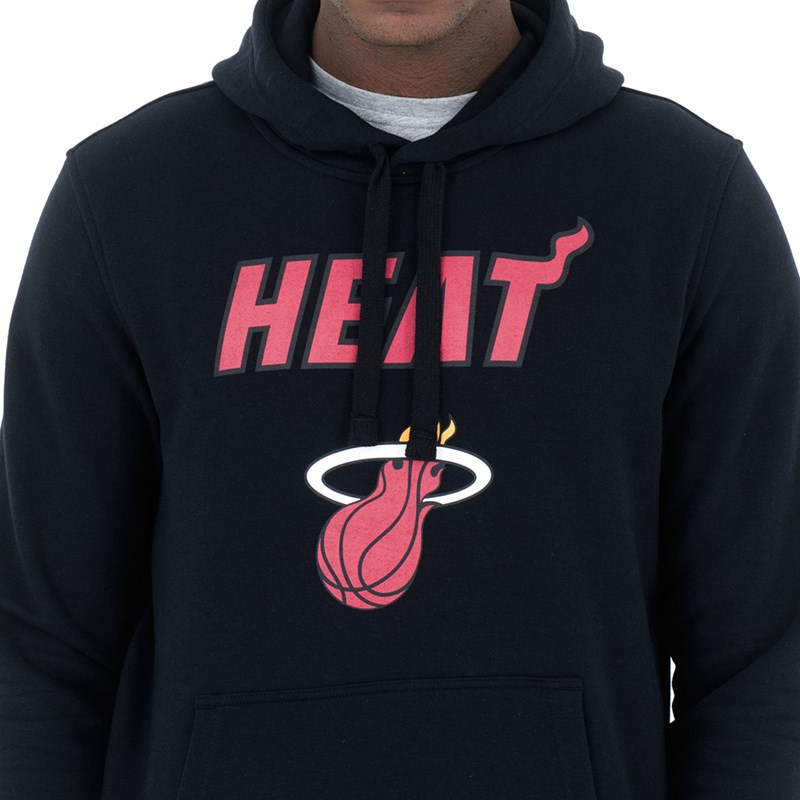 Black New Era Miami Heat Hoodie | QNID43617