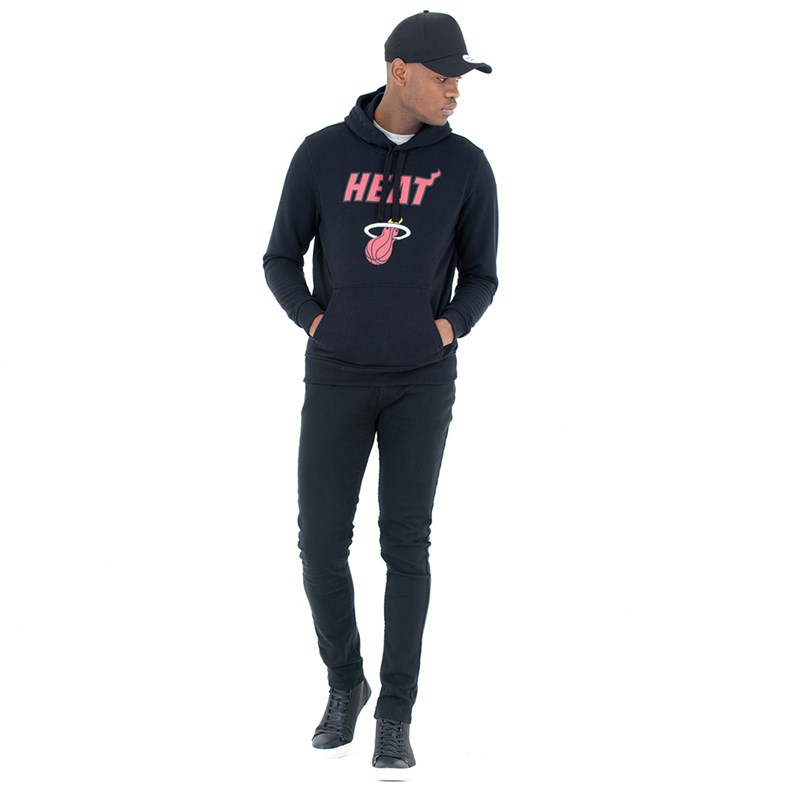 Black New Era Miami Heat Hoodie | QNID43617