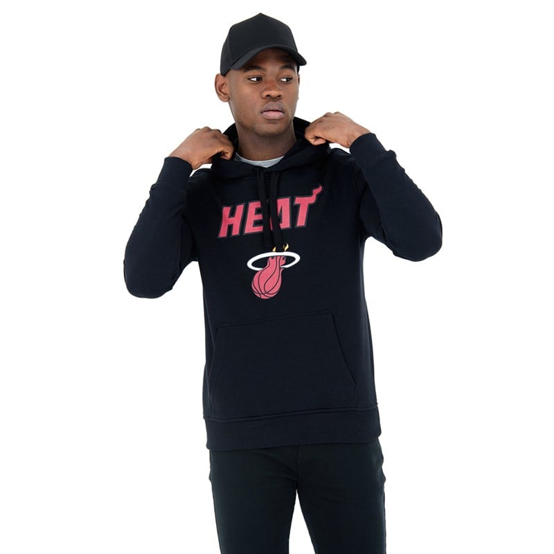 Black New Era Miami Heat Hoodie | QNID43617